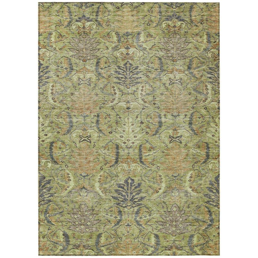 Rustica Aloe Washable Indoor-Outdoor Rug-Outdoor Rugs-LOOMLAN Rugs-2'6" x 3'10"-LOOMLAN
