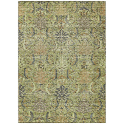Rustica Aloe Washable Indoor-Outdoor Rug-Outdoor Rugs-LOOMLAN Rugs-2'6" x 3'10"-LOOMLAN
