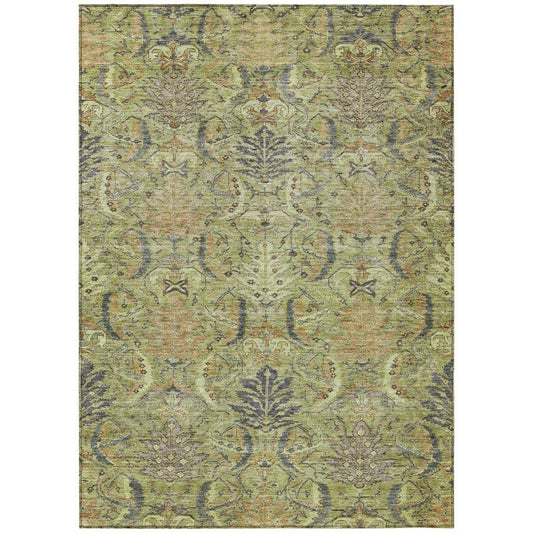 Rustica Aloe Washable Indoor-Outdoor Rug-Outdoor Rugs-LOOMLAN Rugs-2'6" x 3'10"-LOOMLAN