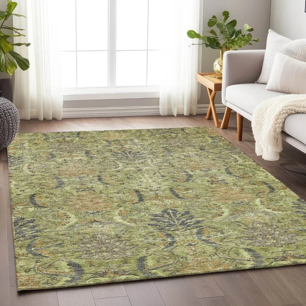 Rustica Aloe Washable Indoor-Outdoor Rug-Outdoor Rugs-LOOMLAN Rugs-LOOMLAN