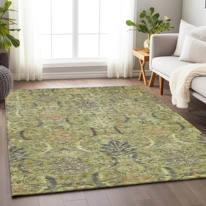 Rustica Aloe Washable Indoor-Outdoor Rug-Outdoor Rugs-LOOMLAN Rugs-LOOMLAN