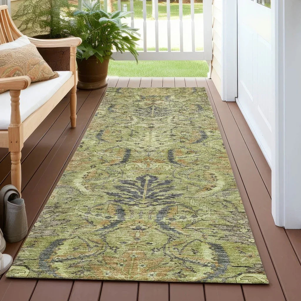 Rustica Aloe Washable Indoor-Outdoor Rug-Outdoor Rugs-LOOMLAN Rugs-LOOMLAN
