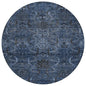 Rustica Blue Washable Indoor-Outdoor Rug-Outdoor Rugs-LOOMLAN Rugs-8' x 8'-LOOMLAN