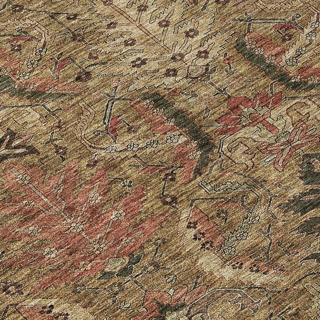 Rustica Brown Washable Indoor-Outdoor Rug-Outdoor Rugs-LOOMLAN Rugs-LOOMLAN