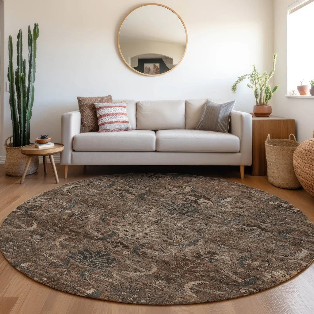 Rustica Fudge Washable Indoor-Outdoor Rug-Outdoor Rugs-LOOMLAN Rugs-LOOMLAN