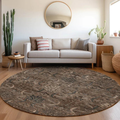 Rustica Fudge Washable Indoor-Outdoor Rug-Outdoor Rugs-LOOMLAN Rugs-LOOMLAN