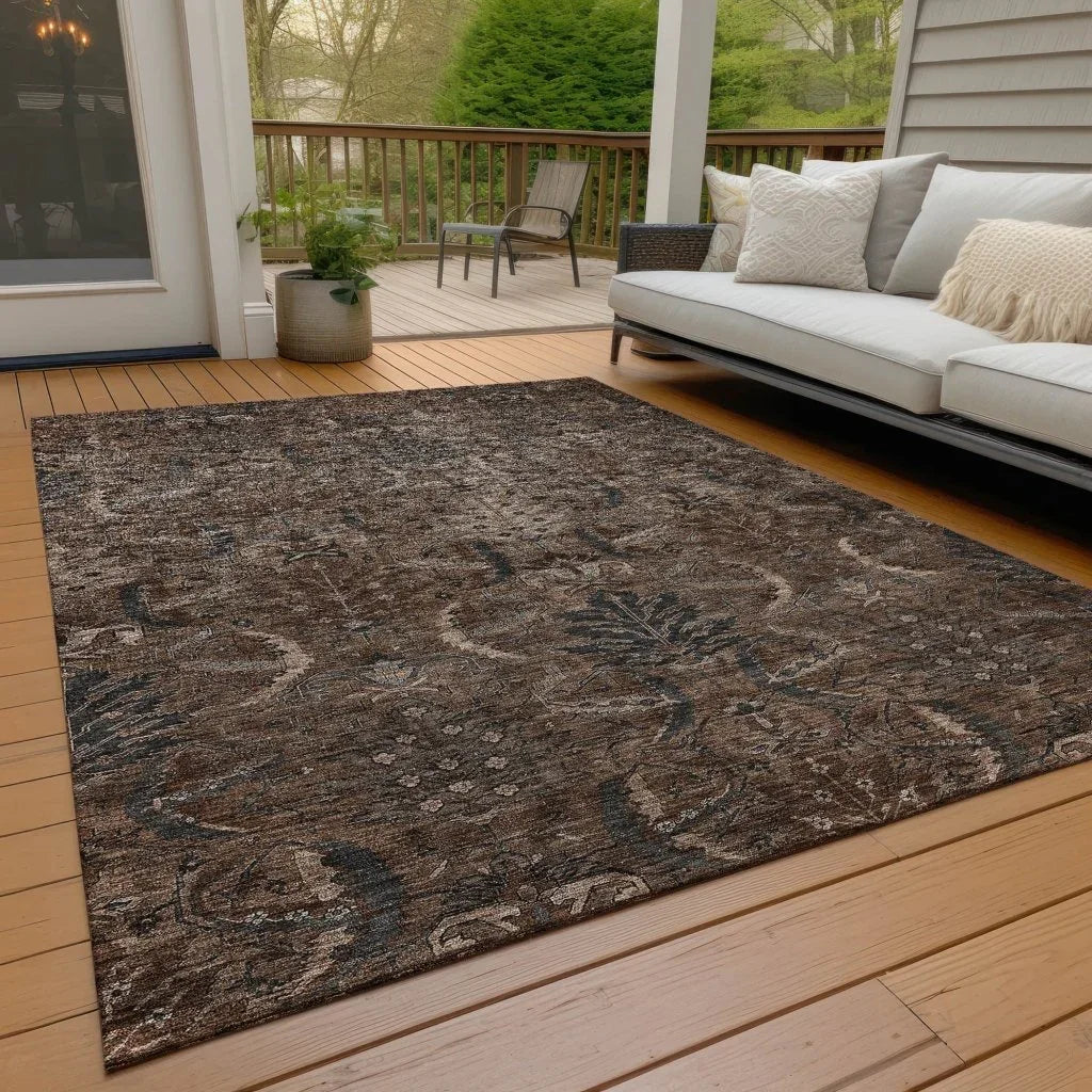 Rustica Fudge Washable Indoor-Outdoor Rug-Outdoor Rugs-LOOMLAN Rugs-LOOMLAN