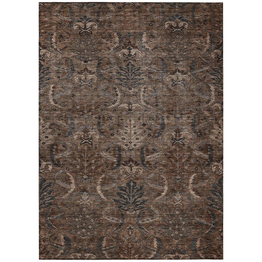 Rustica Fudge Washable Indoor-Outdoor Rug-Outdoor Rugs-LOOMLAN Rugs-2'6" x 3'10"-LOOMLAN