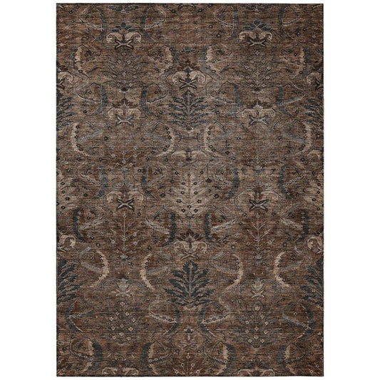 Rustica Fudge Washable Indoor-Outdoor Rug-Outdoor Rugs-LOOMLAN Rugs-2'6" x 3'10"-LOOMLAN