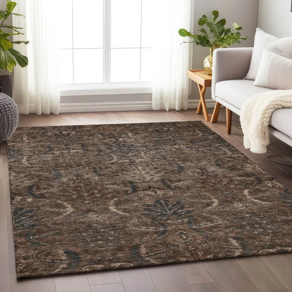 Rustica Fudge Washable Indoor-Outdoor Rug-Outdoor Rugs-LOOMLAN Rugs-LOOMLAN