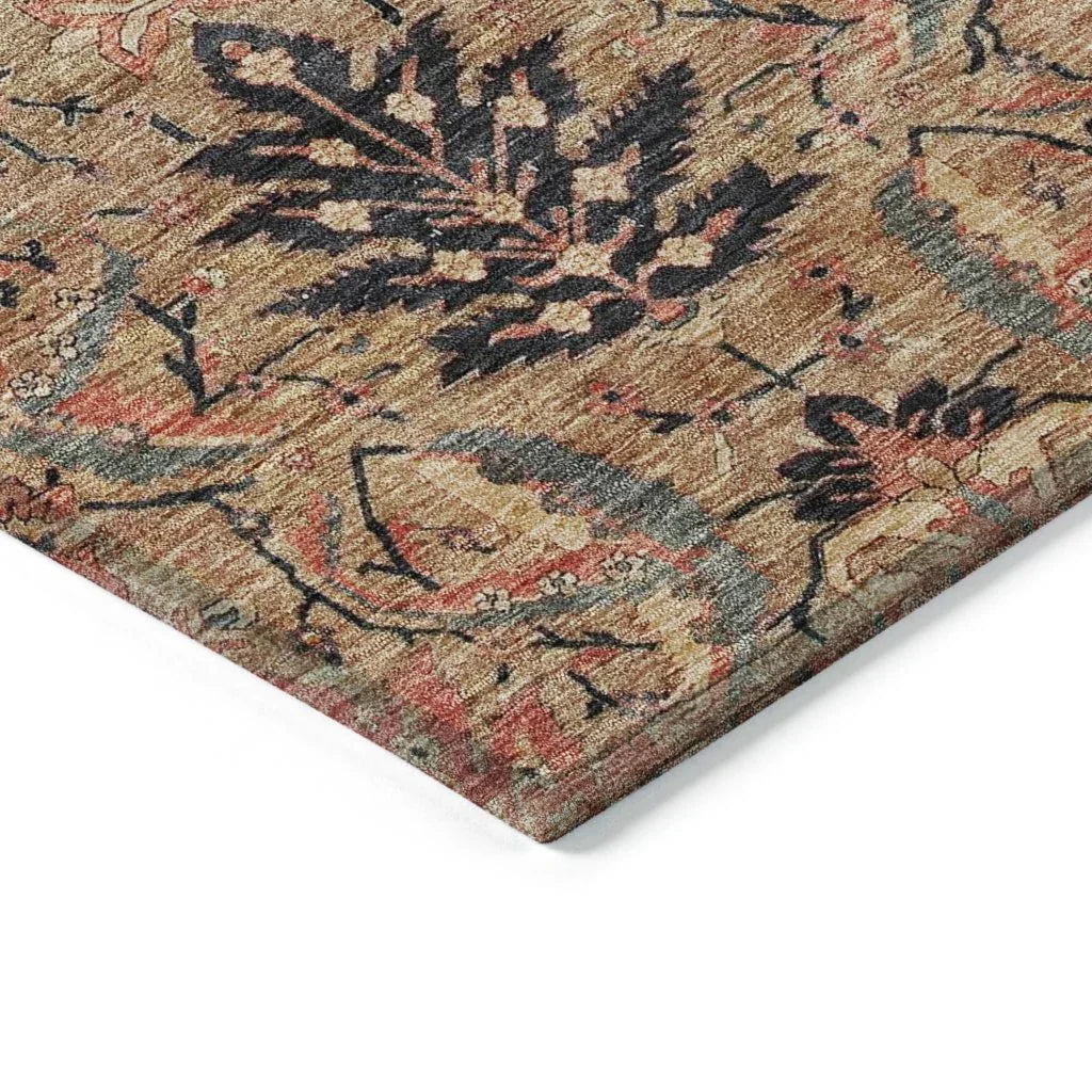 Rustica Khaki Washable Indoor-Outdoor Rug-Outdoor Rugs-LOOMLAN Rugs-LOOMLAN