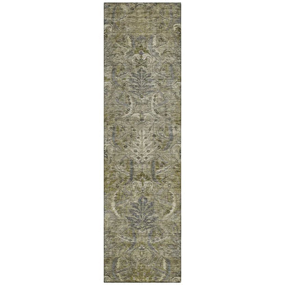 Rustica Taupe Washable Indoor-Outdoor Rug-Outdoor Rugs-LOOMLAN Rugs-2'3" x 7'6"-LOOMLAN