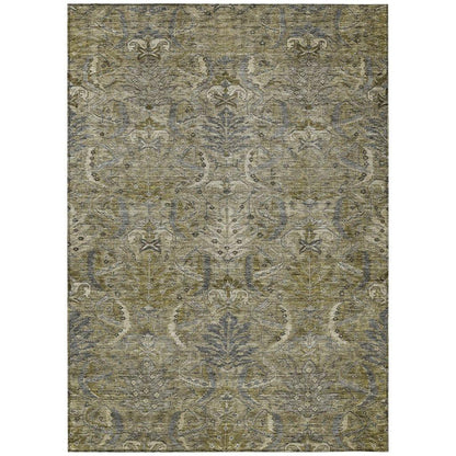 Rustica Taupe Washable Indoor-Outdoor Rug-Outdoor Rugs-LOOMLAN Rugs-2'6" x 3'10"-LOOMLAN