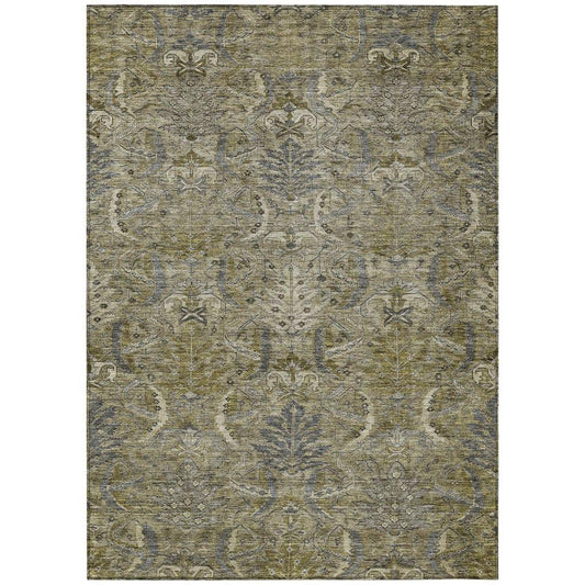 Rustica Taupe Washable Indoor-Outdoor Rug-Outdoor Rugs-LOOMLAN Rugs-2'6" x 3'10"-LOOMLAN