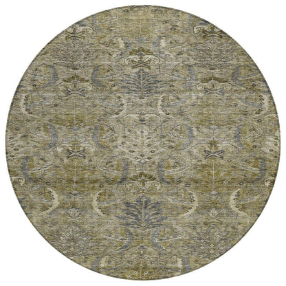 Rustica Taupe Washable Indoor-Outdoor Rug-Outdoor Rugs-LOOMLAN Rugs-8' x 8'-LOOMLAN