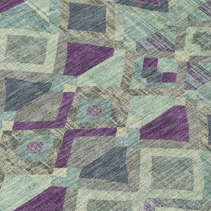 Rustira Blue Washable Indoor - Outdoor Rug - LOOMLAN - LOOMLAN Rugs - Outdoor Rugs