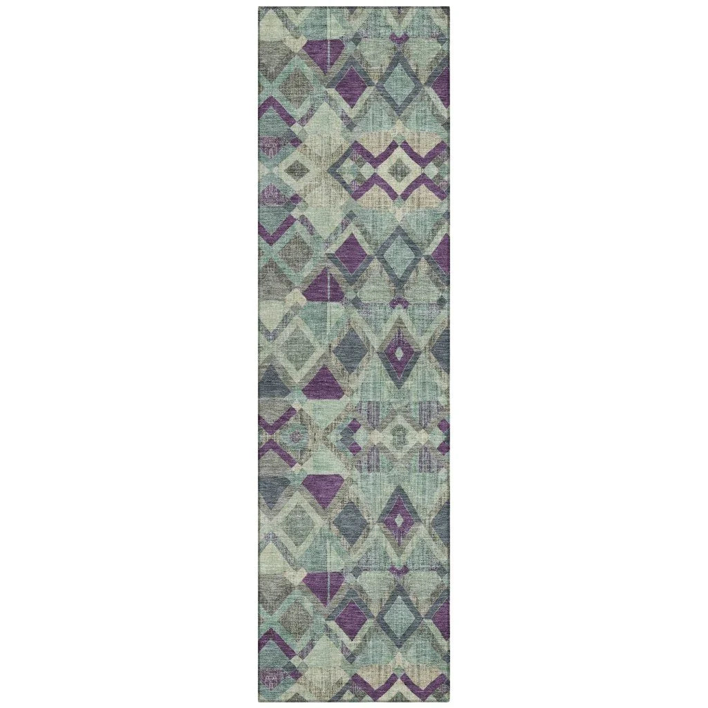 Rustira Blue Washable Indoor - Outdoor Rug - LOOMLAN - LOOMLAN Rugs - Outdoor Rugs