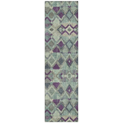 Rustira Blue Washable Indoor - Outdoor Rug - LOOMLAN - LOOMLAN Rugs - Outdoor Rugs