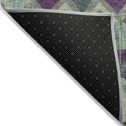 Rustira Blue Washable Indoor - Outdoor Rug - LOOMLAN - LOOMLAN Rugs - Outdoor Rugs