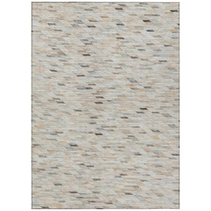 Ruzenth Ivory Washable Indoor - Outdoor Rug - LOOMLAN - LOOMLAN Rugs - Outdoor Rugs