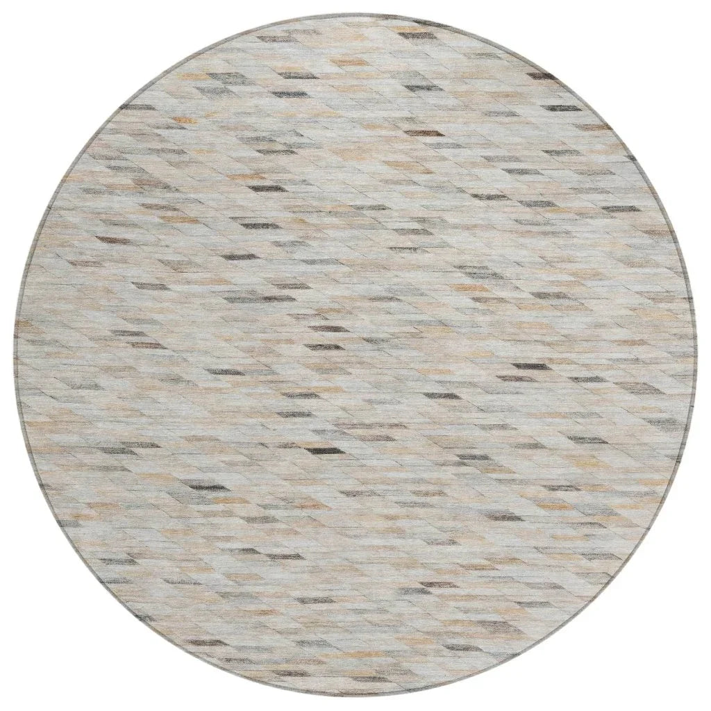 Ruzenth Ivory Washable Indoor - Outdoor Rug - LOOMLAN - LOOMLAN Rugs - Outdoor Rugs