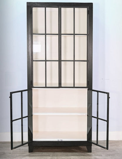 Ryan Wooden Black Bookcase