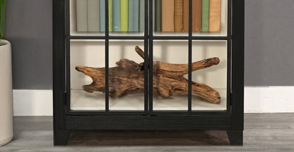 Ryan Wooden Black Bookcase