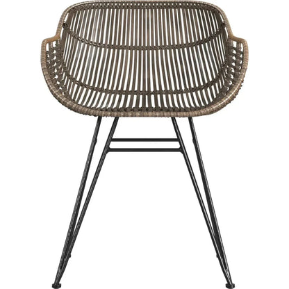 Ryanne Rattan Wrapped Dining Chair (Set Of 2) - LOOMLAN - Bassett Mirror - Dining Chairs