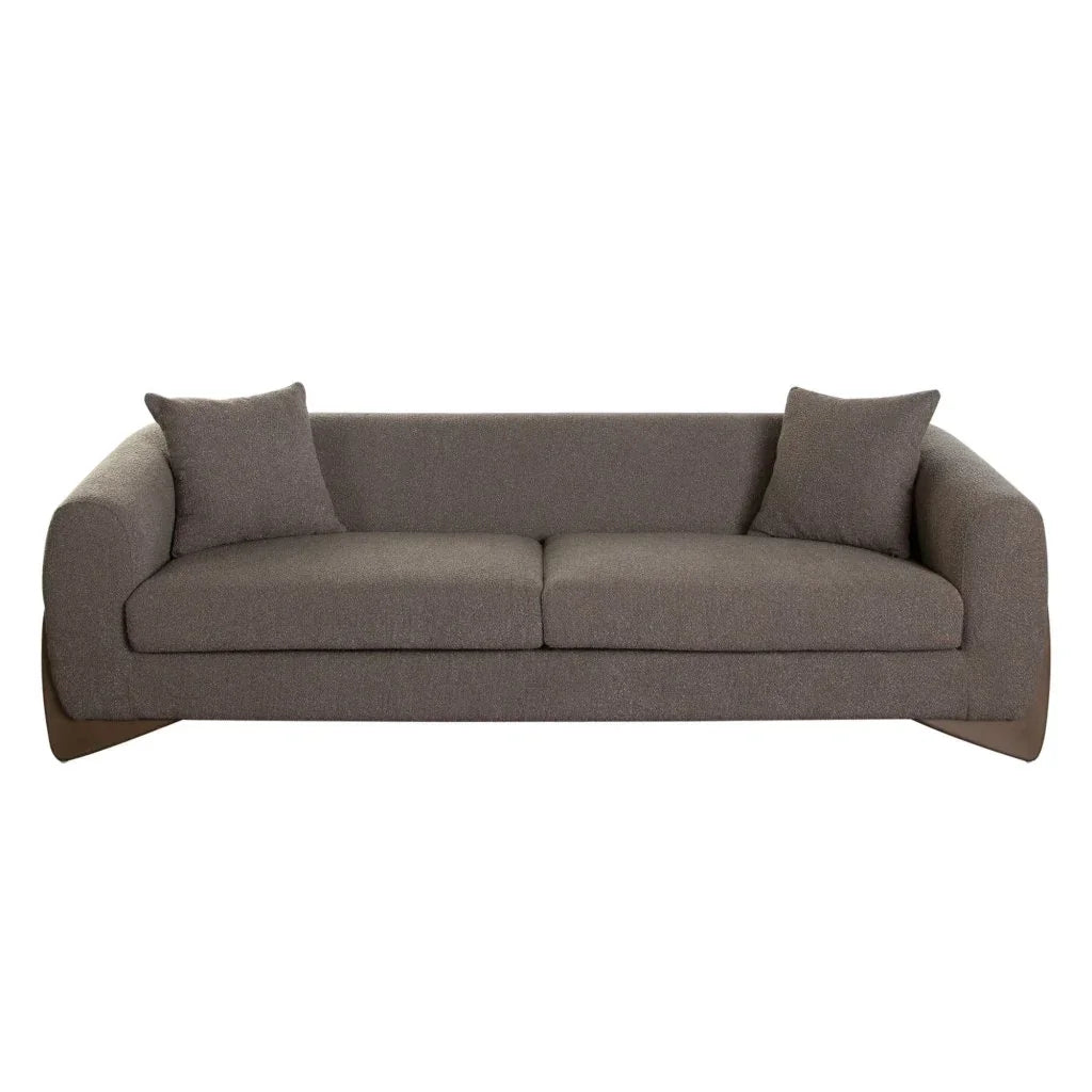 Ryder Toffee Polyester Fabric Modern Sofa - LOOMLAN - Diamond Sofa - Sofas & Loveseats