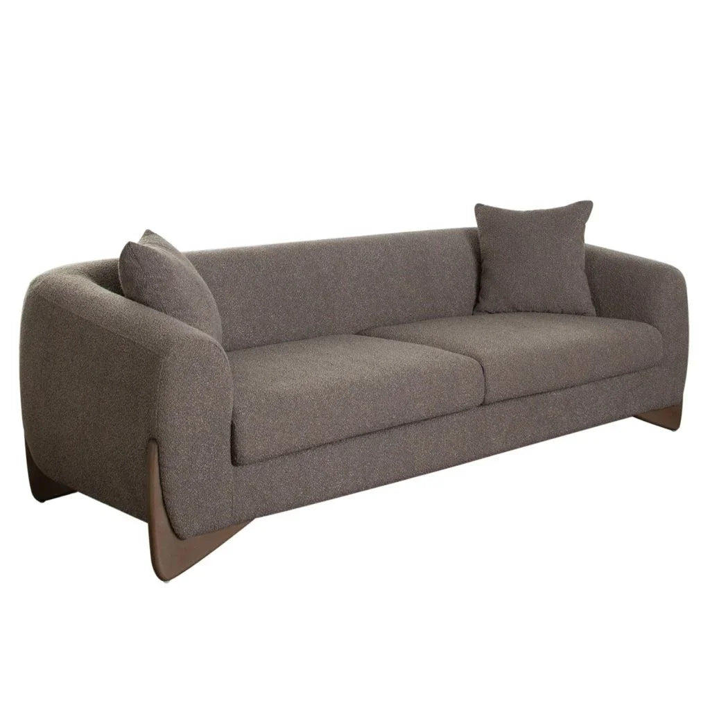 Ryder Toffee Polyester Fabric Modern Sofa - LOOMLAN - Diamond Sofa - Sofas & Loveseats
