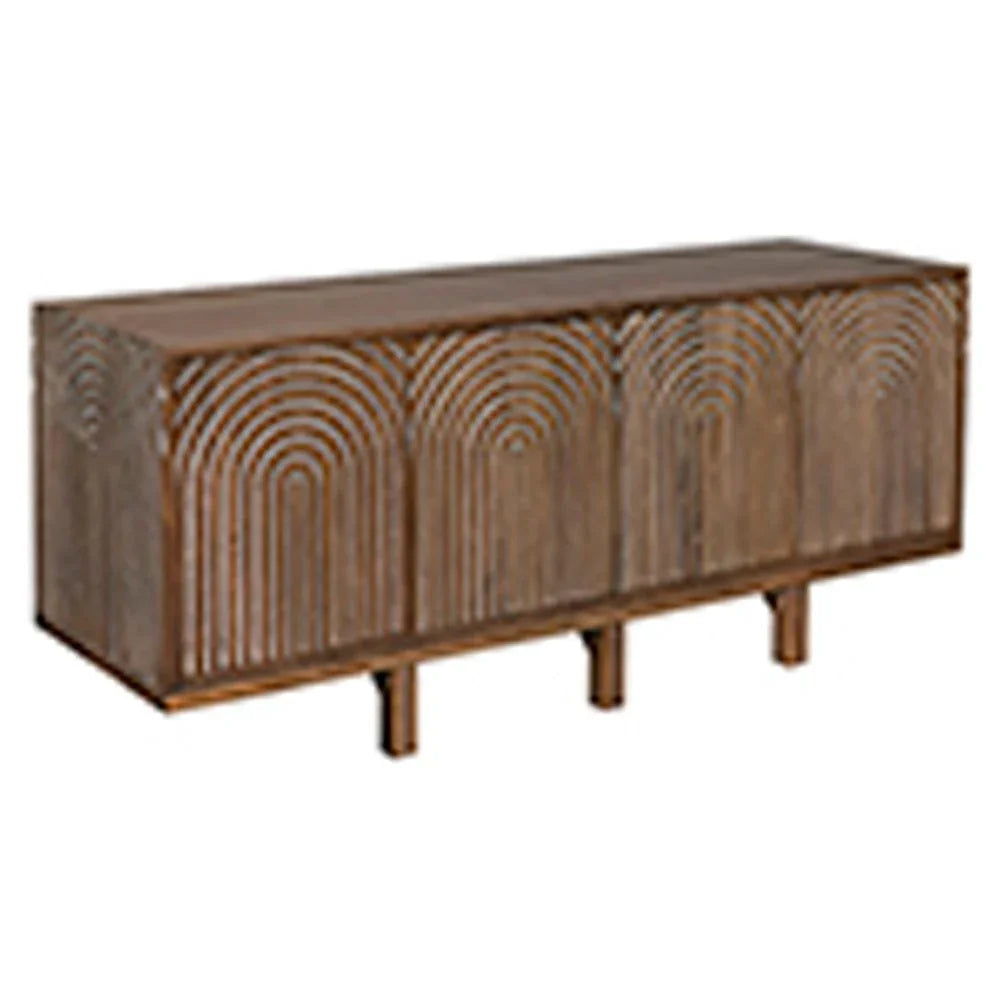 Ryder Wooden Brown Sideboard - LOOMLAN - Noir - Sideboards