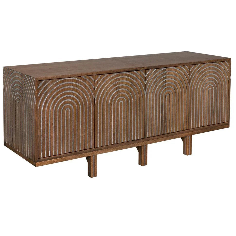 Ryder Wooden Brown Sideboard - LOOMLAN - Noir - Sideboards