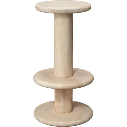 Rye Mango Wooden Elegant Barstool - LOOMLAN - Jamie Young - Bar Stools