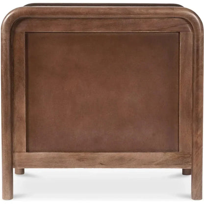 Rye Wood Warm Brown 3 Drawer Nightstand - LOOMLAN - Moe's Home - Nightstands