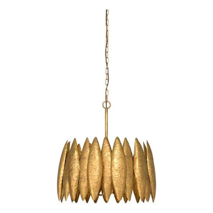 Ryland Antique Gold Leaf Finish Chandelier - LOOMLAN - Wildwood - Chandeliers