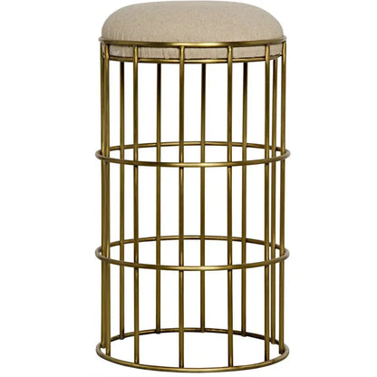 Ryley Counter Stool, Steel with Brass Finish - LOOMLAN - Noir - Counter Stools