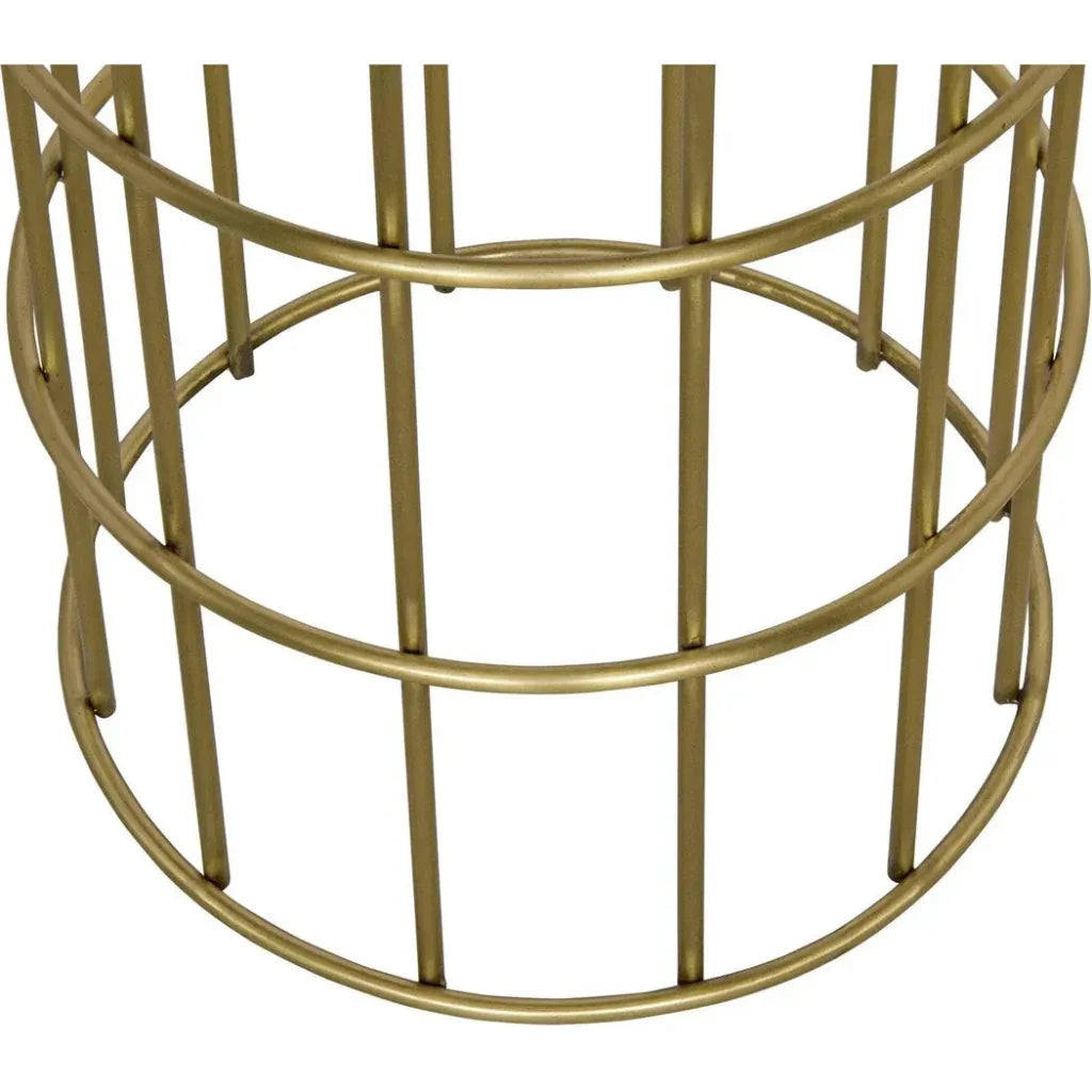 Ryley Counter Stool, Steel with Brass Finish - LOOMLAN - Noir - Counter Stools