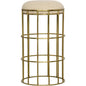 Ryley Counter Stool, Steel with Brass Finish - LOOMLAN - Noir - Counter Stools