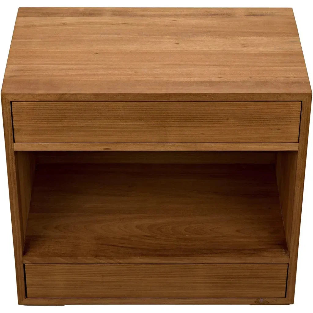 SL05 Teak Wood Rectangle Side Table - LOOMLAN - Noir - Side Tables