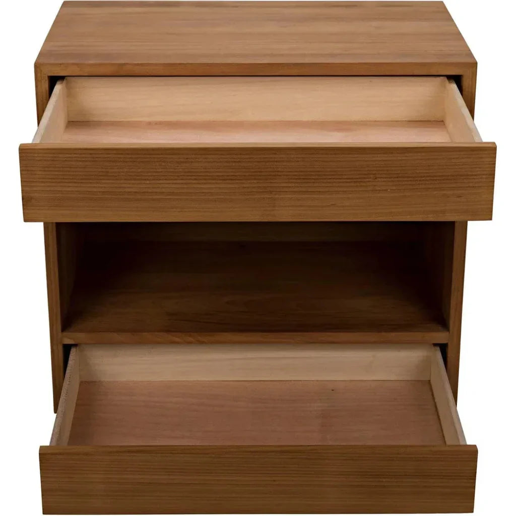 SL05 Teak Wood Rectangle Side Table - LOOMLAN - Noir - Side Tables