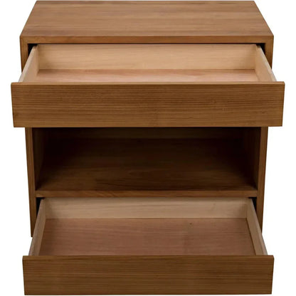 SL05 Teak Wood Rectangle Side Table - LOOMLAN - Noir - Side Tables