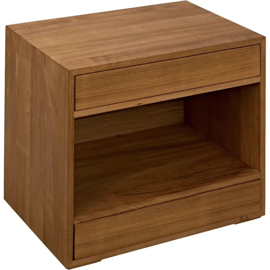 SL05 Teak Wood Rectangle Side Table - LOOMLAN - Noir - Side Tables