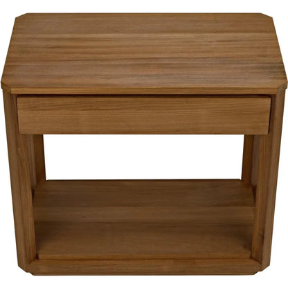SL11 Teak Wood Rectangle Side Table - LOOMLAN - Noir - Side Tables