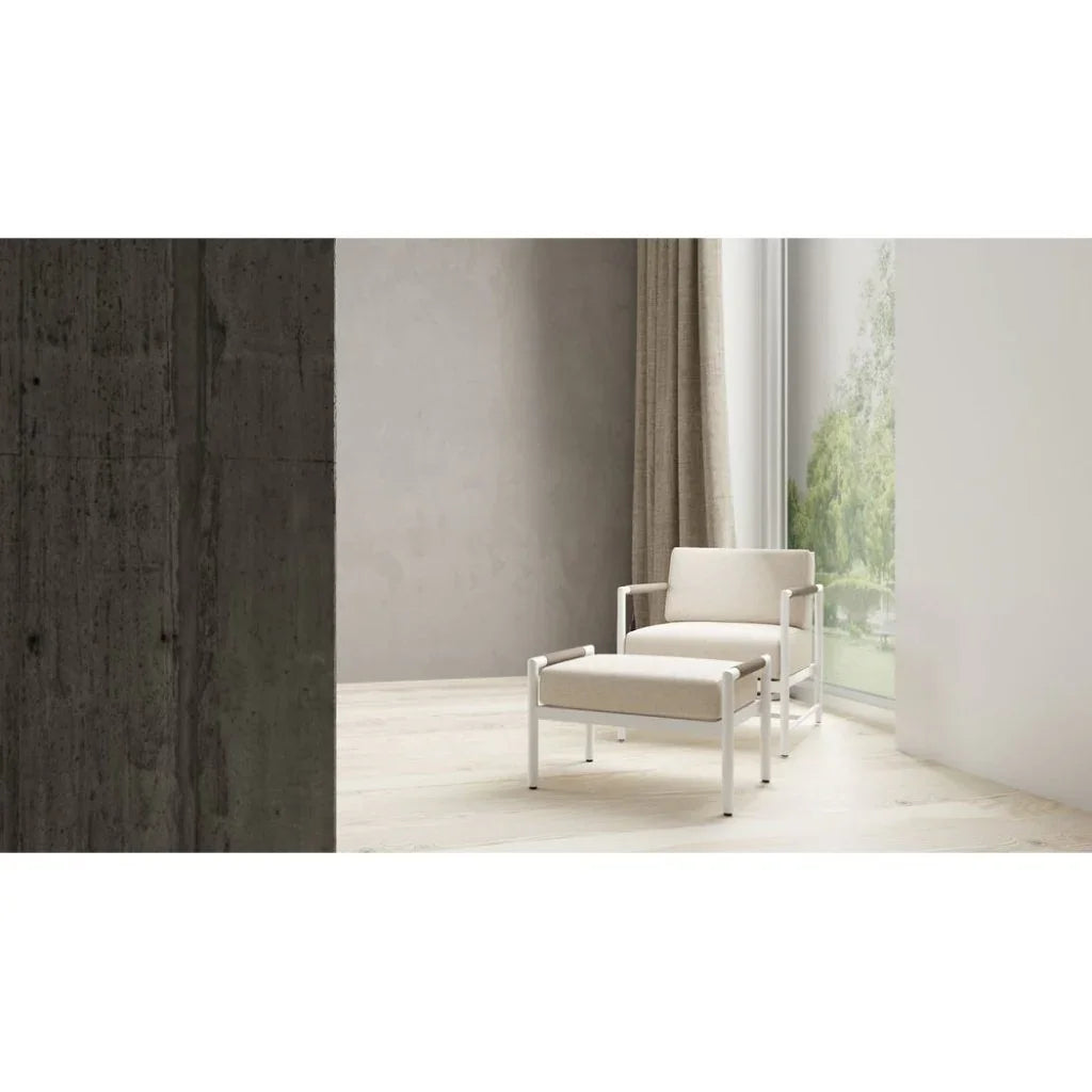 Sabbia Sunbrella Modern Outdoor Club Chair-Outdoor Accent Chairs-Sunset West-LOOMLAN