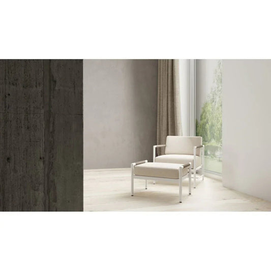 Sabbia Sunbrella Modern Outdoor Club Chair-Outdoor Accent Chairs-Sunset West-LOOMLAN