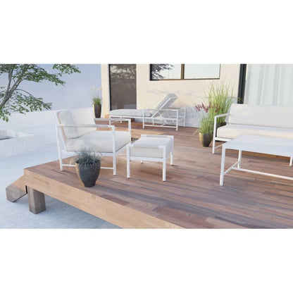 Sabbia Sunbrella Modern Outdoor Club Chair-Outdoor Accent Chairs-Sunset West-LOOMLAN