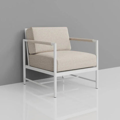 Sabbia Sunbrella Modern Outdoor Club Chair-Outdoor Accent Chairs-Sunset West-LOOMLAN