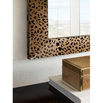 Sabor Hide On Hair Frame Wall Mirror - LOOMLAN - Wildwood - Wall Mirrors