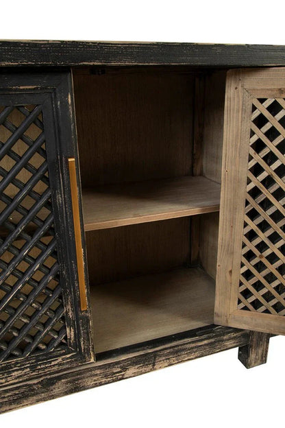 Sabre Wooden Black Sideboard - LOOMLAN - Furniture Classics - Sideboards