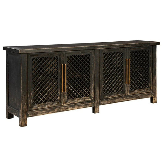 Sabre Wooden Black Sideboard